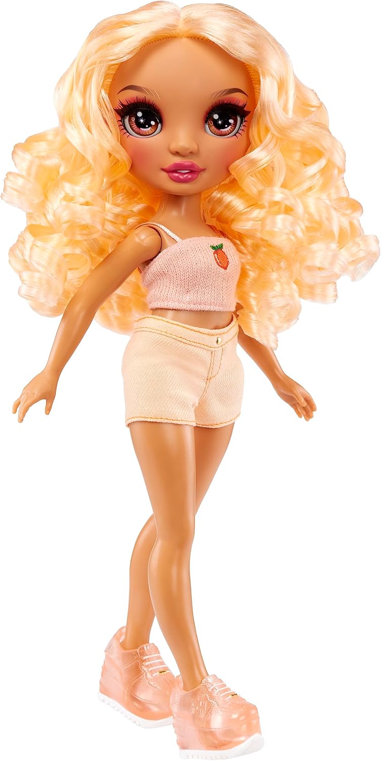 Yummiland Lip Gloss Doll, Nia Candy Fluff, Scented & Color-Changing Doll with DIY Lip Gloss Kit, Collectible Beauty Toy for Girls, Fun Fashion Playset & Gift for Kids