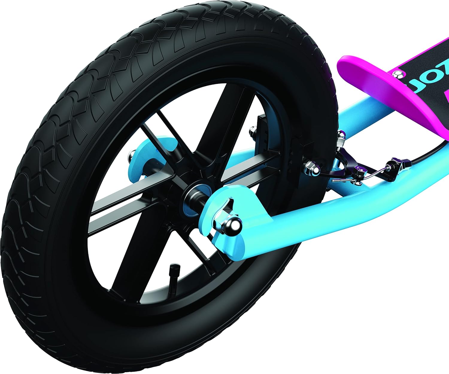 Razor Flashback Kick Scooter, 12 Inch Mag Wheels, Air Filled Tires, Dual Hand Brakes, BMX Style Ride, Steel Frame, Large Deck, Smooth Ride for Kids and Teens 8+