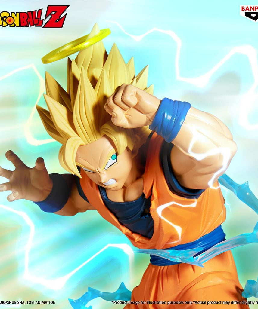 Banpresto Goku Super Saiyan 2 (Vs Majin Vegeta) Dragon Ball Z Match Makers 15 cm BP29754P Multicolour Collectible Figure Ideal for Anime Fans