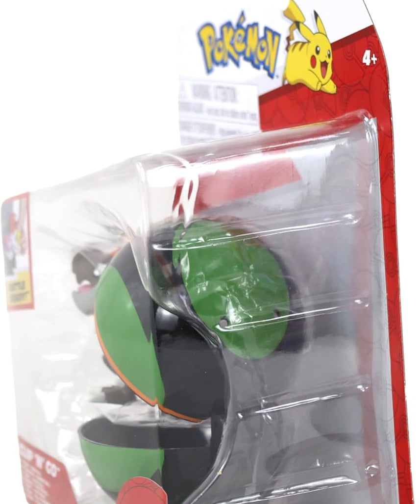 Pokemon Clip n Go - Tyrunt with Duskball, Action Figures, Official Detailed Figurines, Collectibles, Figure with Poke Ball, 4 Years+
