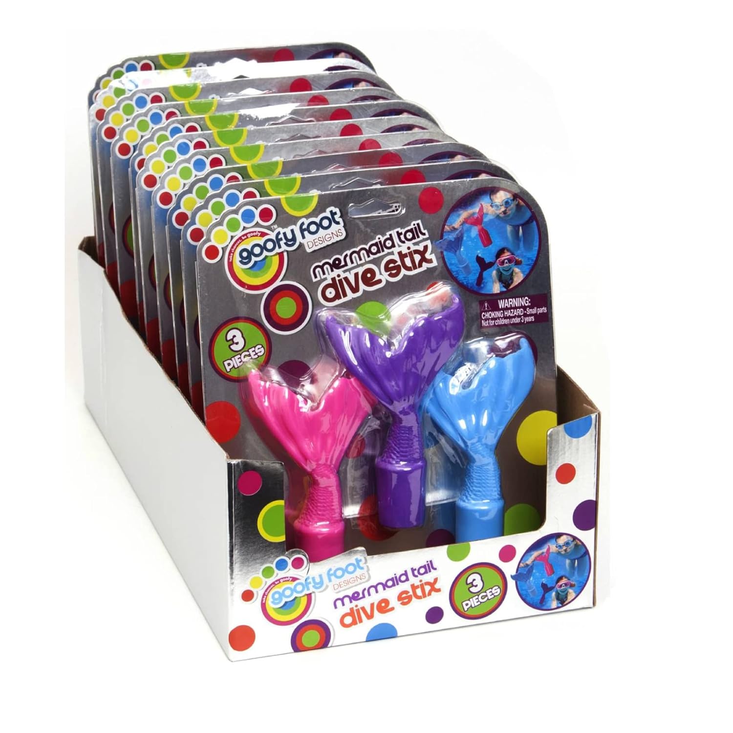 Goofy Foot Mermaid Tail Dive Stix 3-Pack