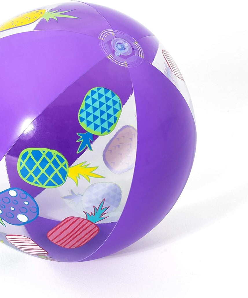 Bestway Designer Beach Ball, Assorted Color, 51 cm, 26 31036, Multi -Colour