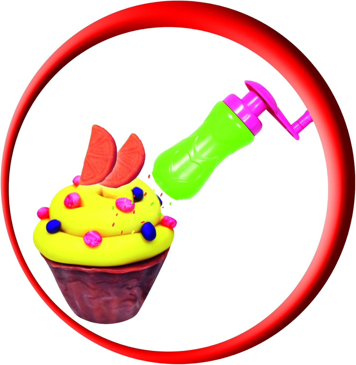 Simba Art & Fun Plastic Dough Cupcake Set, 9-Piece, Kids 3+