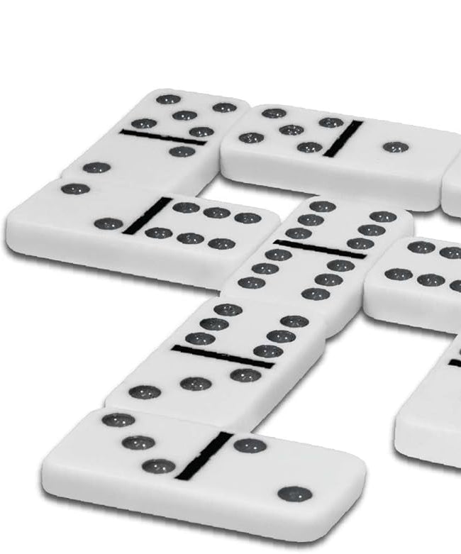 Ambassador MA Classic Dominoes Game, Plastic Board Game for Kids, Multi Color, Educational & Travel-Friendly 6+ Years