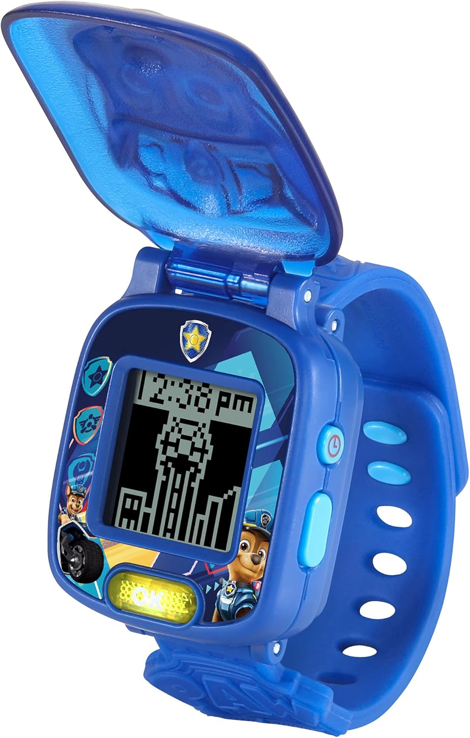 VTech Paw Patrol Movie Chase Learning Watch Interactive Kids Wristwatch with Alarm Timer Stopwatch 4 Learning Games Number Matching Memory Hand Eye Coordination Educational Toy for Children Ages 3-6, Multicolor