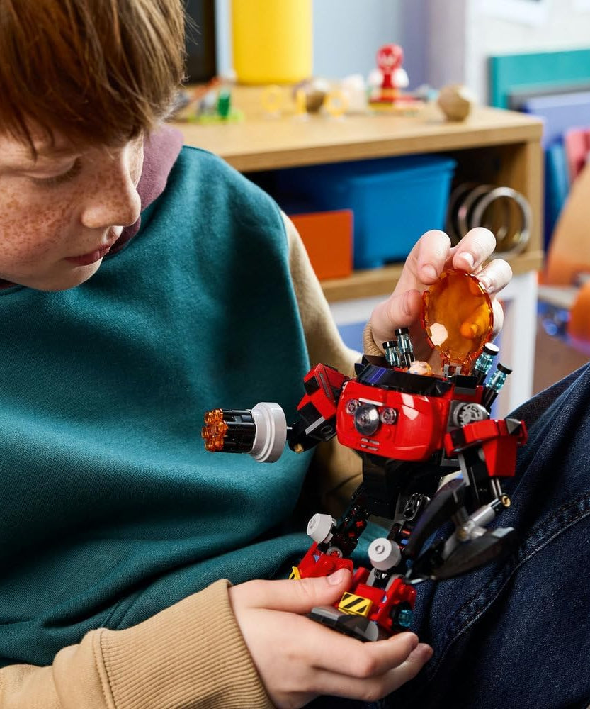 LEGO Sonic 77005 Knuckles vs Dr. Eggman Egg Walker Battle Set for Kids 8+