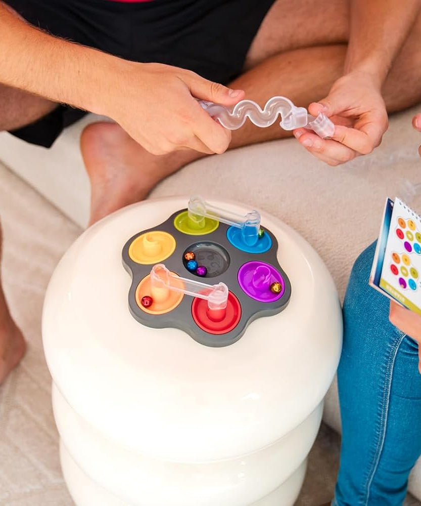 SmartGames DropZone, 3D Marble Run Brain Teaser Puzzle with 80+ Challenges, STEM Educational Toy for Kids 8+