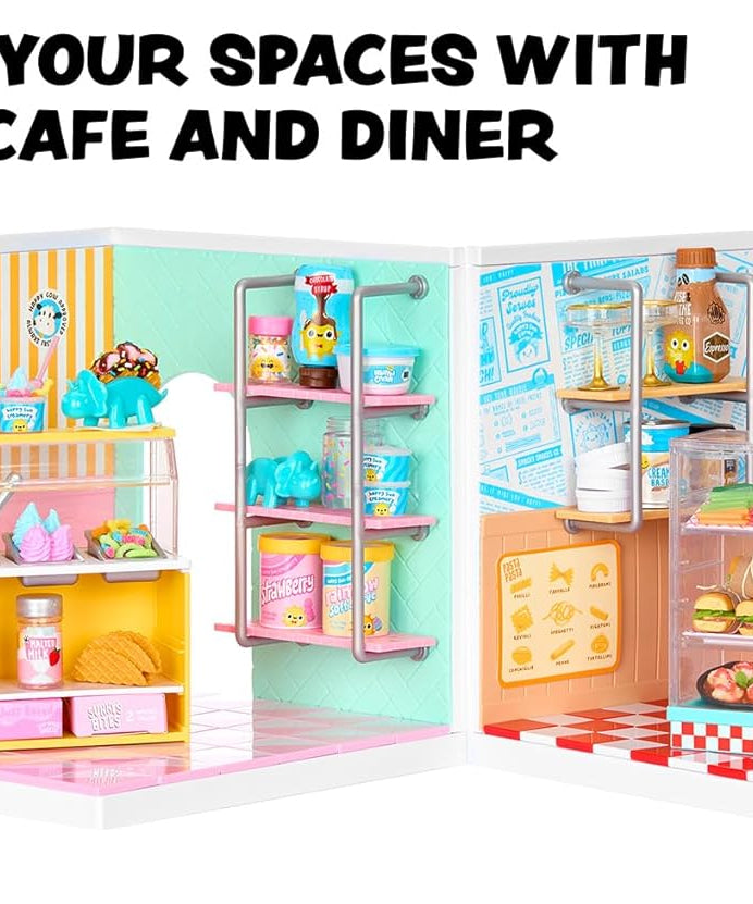 MGA’s Miniverse Make It Mini Foods Diner Series 4 Surprise, DIY Mini Resin Snack & Dessert Replicas with Ingredients, Recipe Card, Accessories, Table Display & Blind Packaging – 8 Styles- 546825