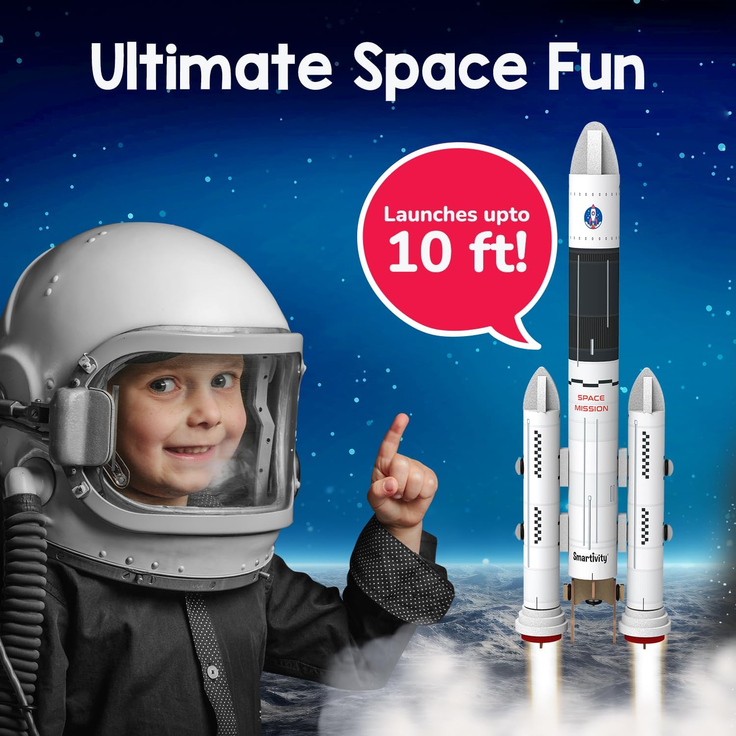 Smartivity Rocket Launcher DIY STEM Science Toy for Kids 6+ Years, Build Your Own Rocket and Launcher Kit, Educational Birthday Gift for Boys and Girls, Multicolor