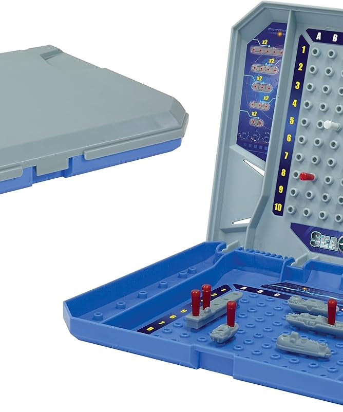 Ambassador Sea Battle Board Game for Kids 3+ Years, Strategy Naval Battle Game for Family and Friends