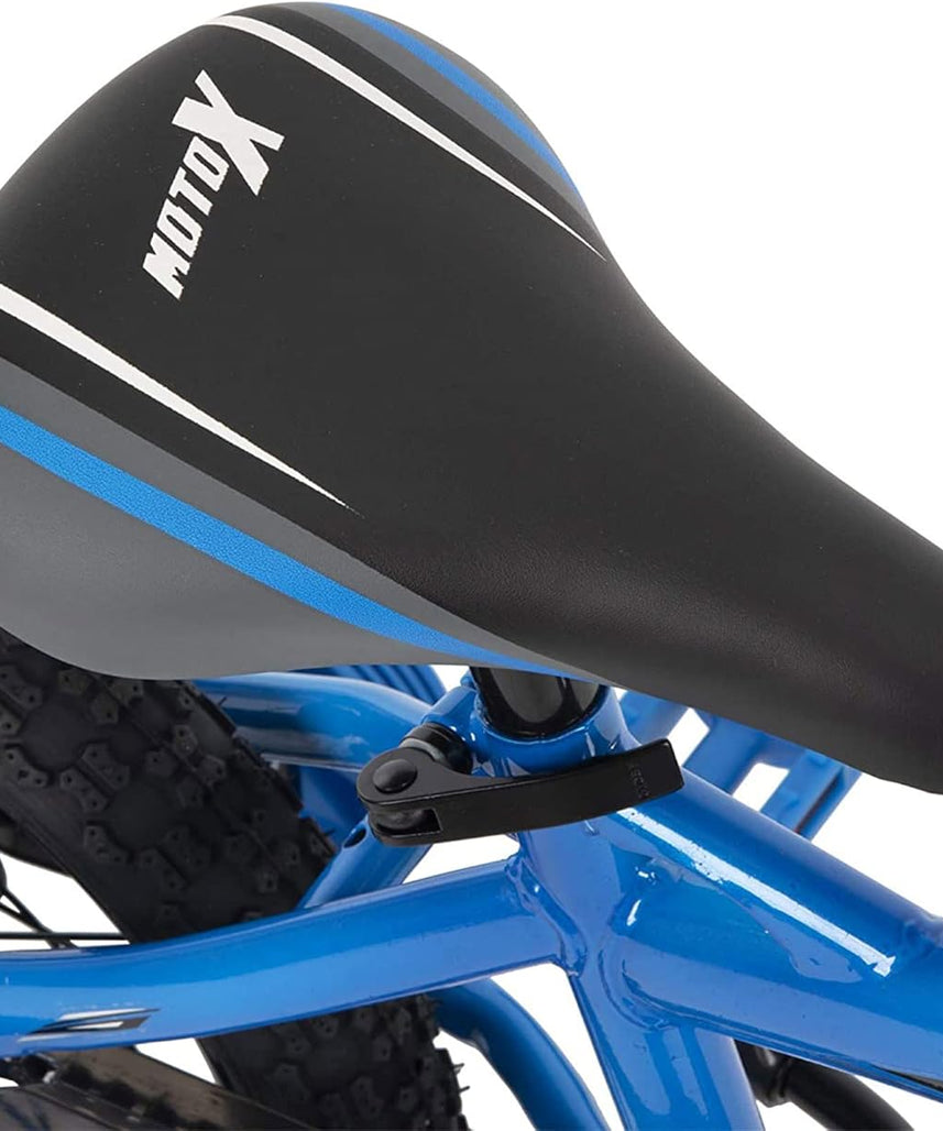 Huffy MotoX SDWK Kids Bike, Red and Black, 14 Inch Wheels, Removable Training Wheels, Quick Connect Assembly, Ages 4 to 6, Bikes