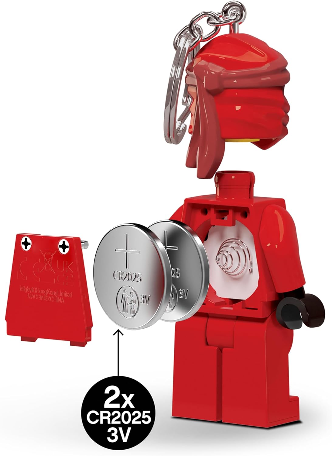 Lego IQ Ninjago Light Legacy Kai Keychain, 7.6 cm Tall
