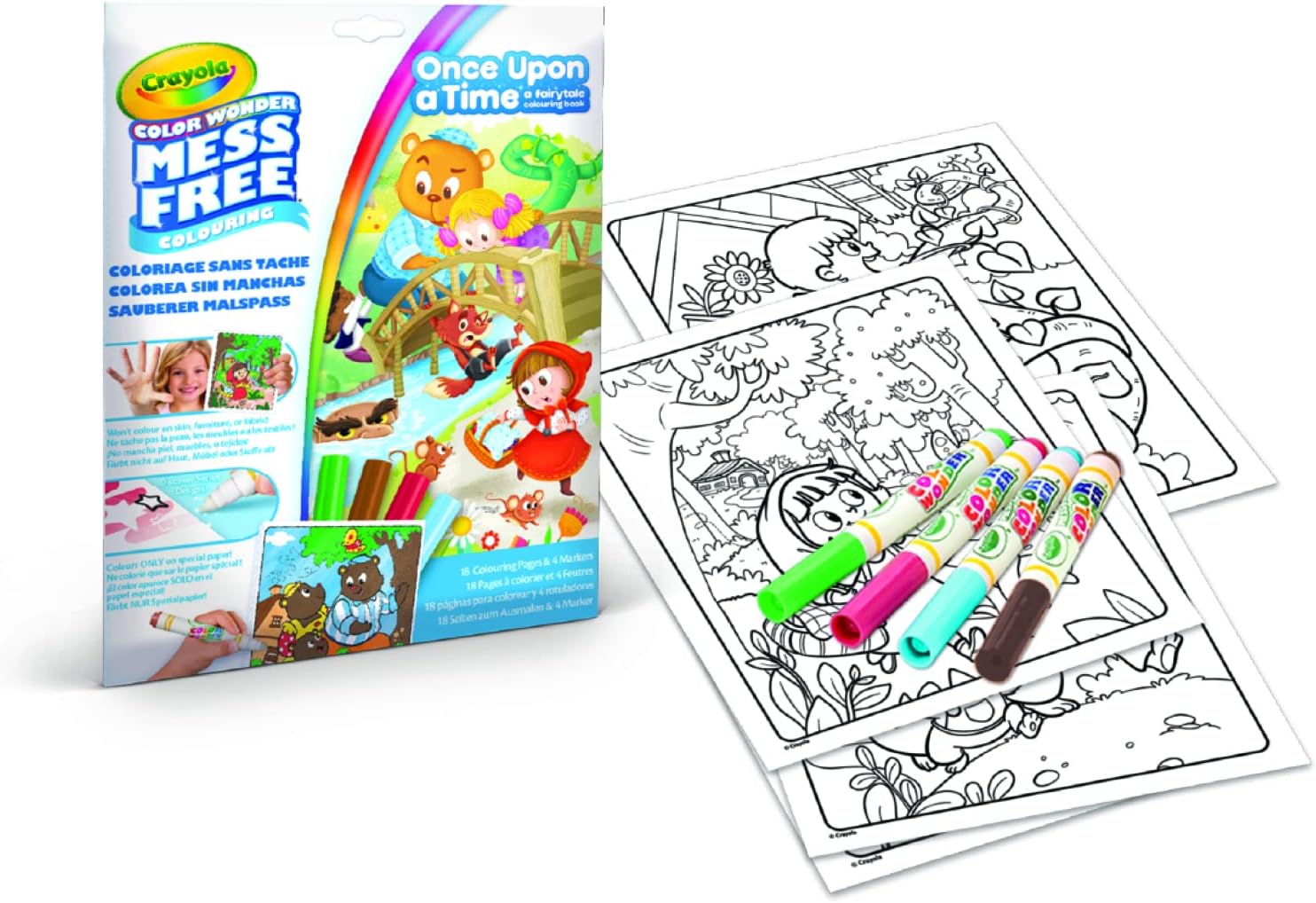 CRAYOLA - Color Wonder Colour Set Without Stain, Creative Activity from Home, Age 3,4,5 Years
