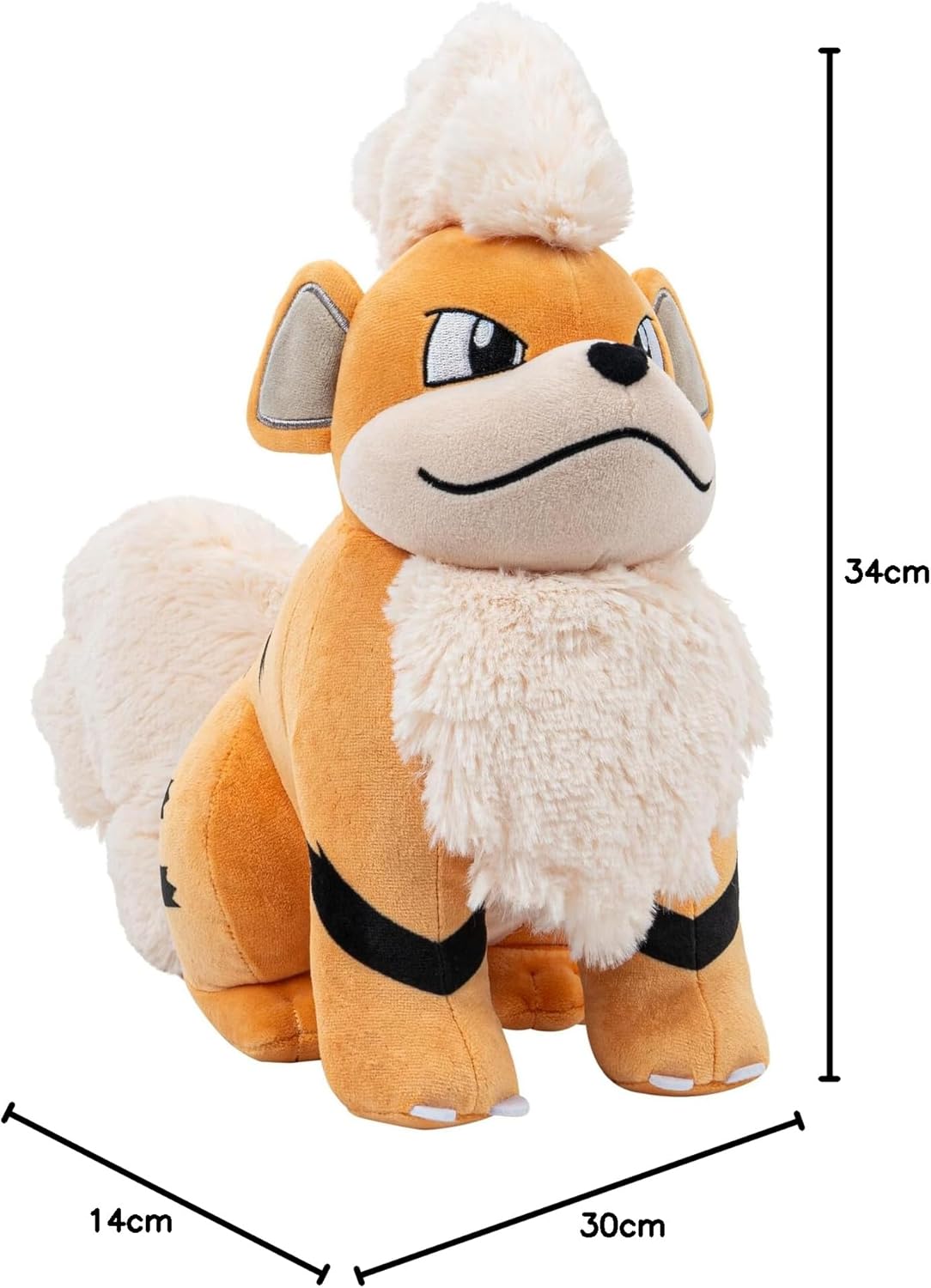 Pokemon PKW3571-30 cm Plush - Growlithe Official Plush