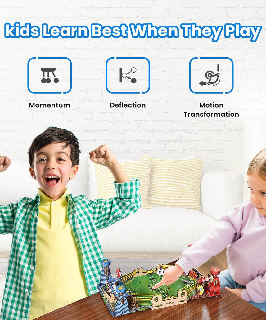 Smartivity Mini Football, Soccer Table DIY STEM Educational & Construction Based Activity Game for Kids 6 to 14, Gifts for Boys & Girls