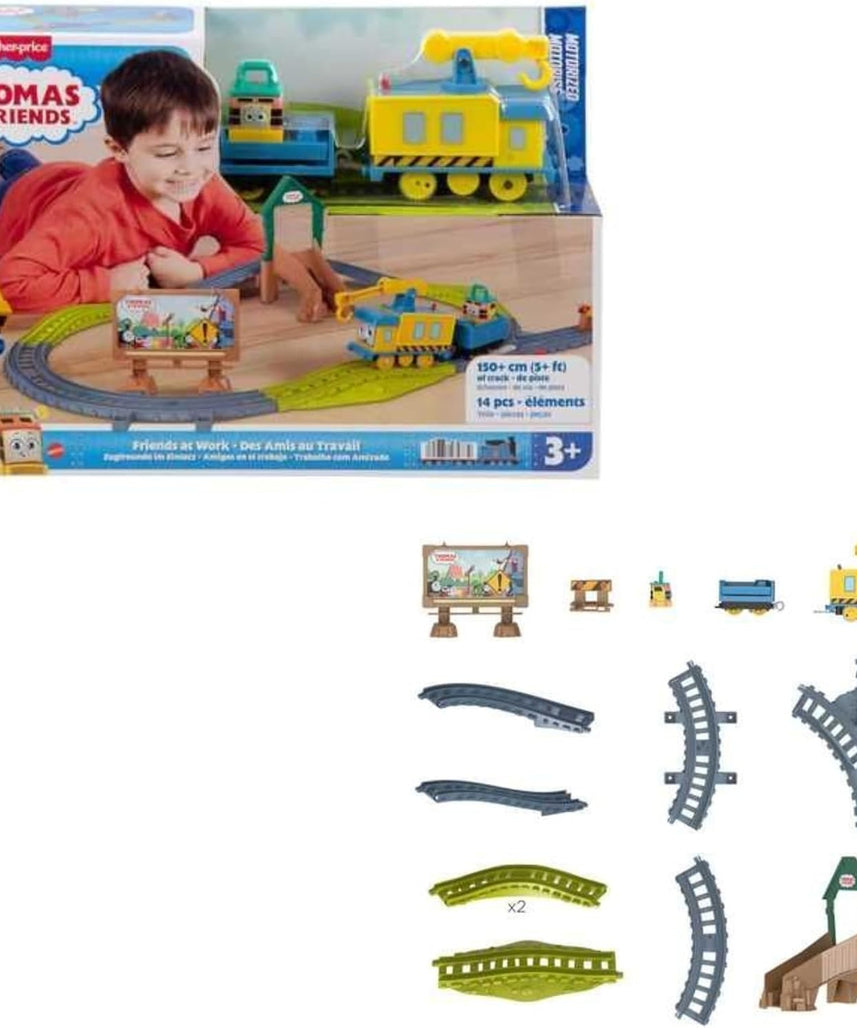 Thomas & Friends Busy Friends Locomotive + Rail Set