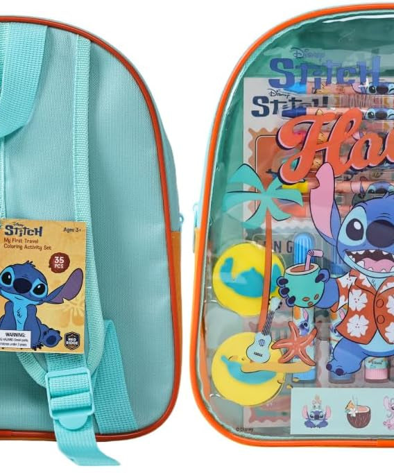 Disney Stitch My First Travel Coloring & Activity Set| Art & Craft Kit | Learning & Activity Set | Travel Fun | Age 3+