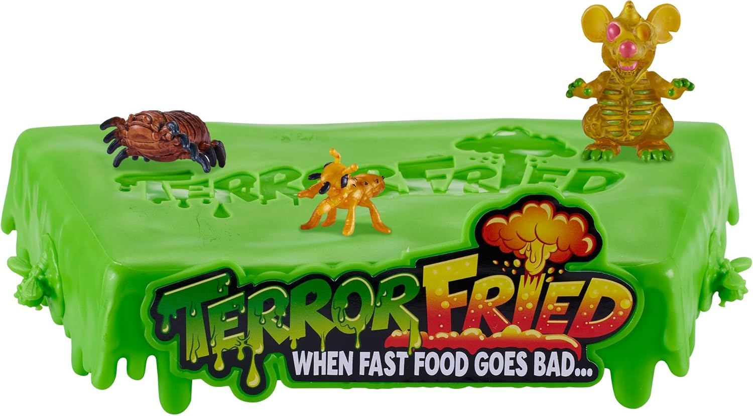 Terror Fried 08092 Ooze Burger, Gross Collectible Figures and Slime for Boys Ages 4-10, Multi-Compound Interactive Play Set with Fizz, Squish, Crack and Ooze, Sensory and Collectible Toys