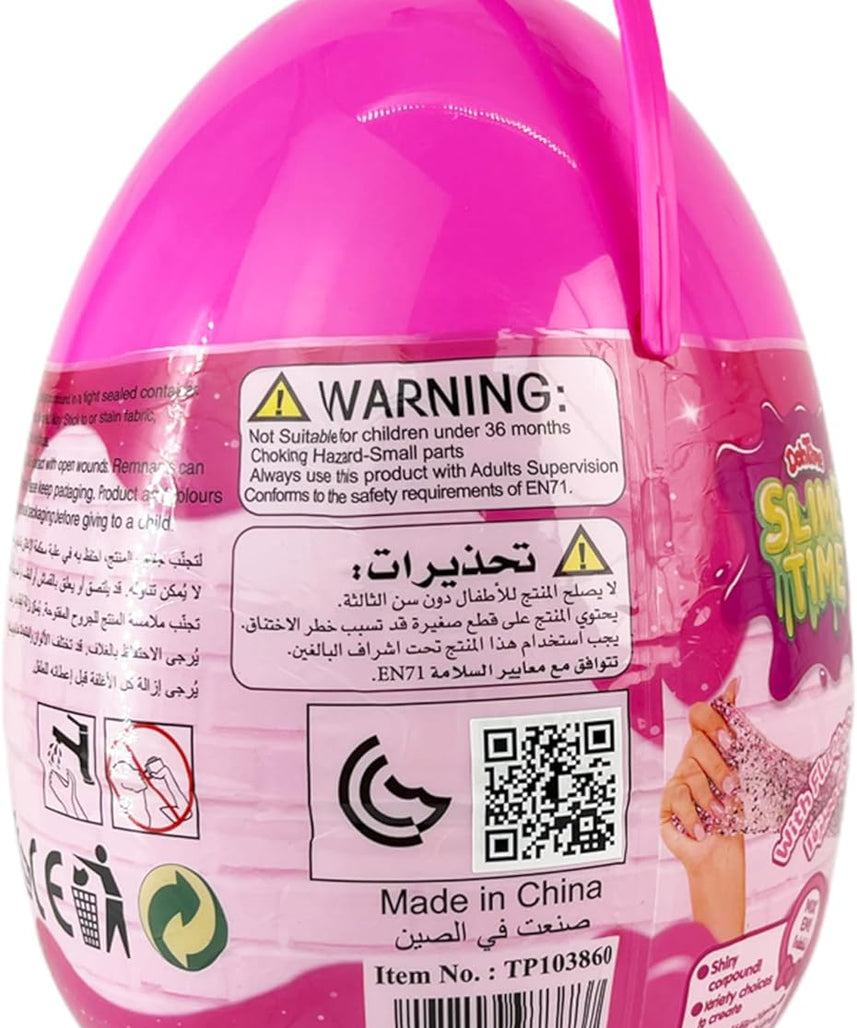 SlimeTime Hello Kitty Giant Surprise Egg Slime Kit, Soft Putty Slime Toy, Stress Relief & Sensory Play, Ages 3+