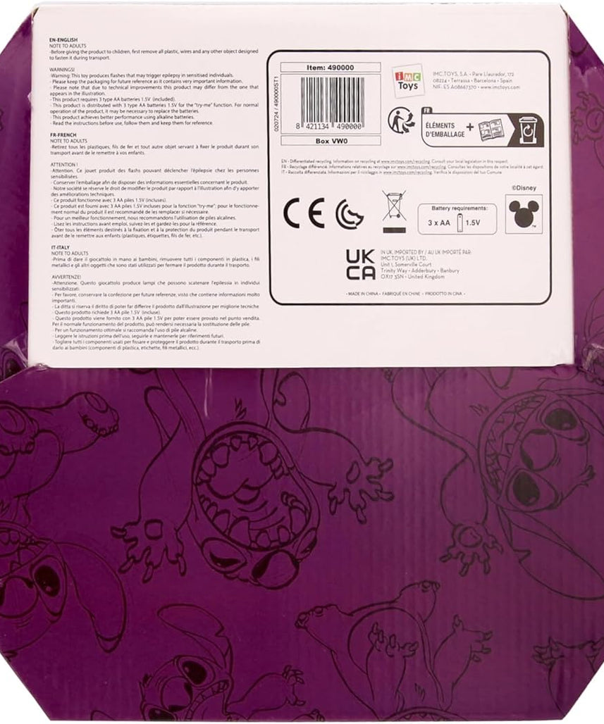 لعبة ديزني ستيتش التفاعلية المحشوة، راوية القصص الإلكترونية، محشوة بالحديث والغناء مع 8 أغاني وقصص، للأطفال من عمر 0 ​​إلى 3 سنوات