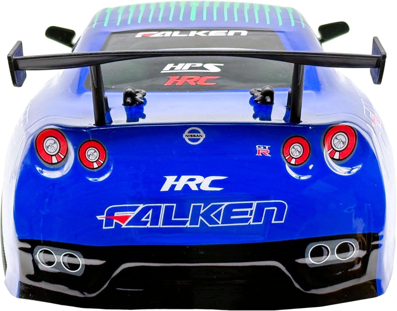 D-Power 1:10 Nissan GT-R Falken RC Car, 2.4GHz Remote Control, 7.4V USB Rechargeable Battery, Realistic Drift Design, Ages 6+