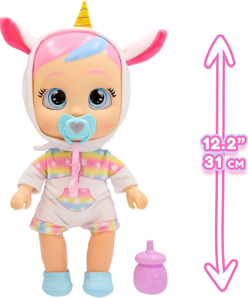 Cry Babies My First Steps - Dreamy, Doll with 10 Sounds & Reactions, With Light up Tears, Comes with Accessories, 1 Years+