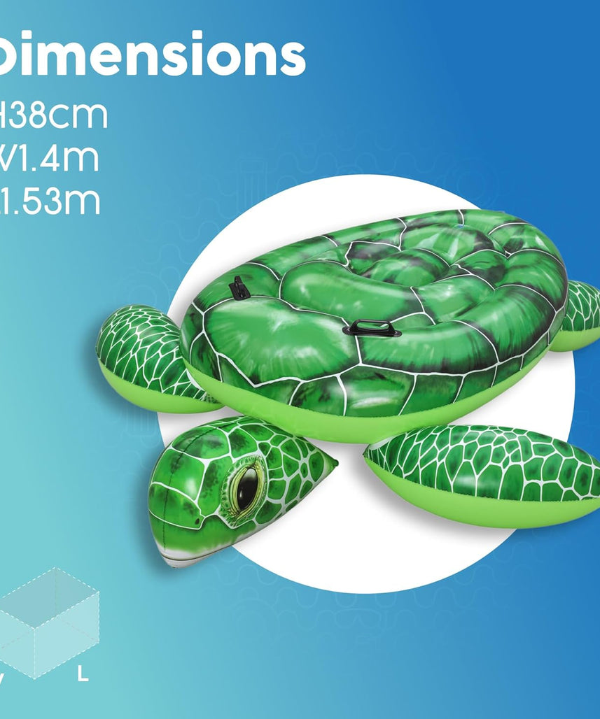 Bestway Inflatable Turtle Ride On for Kids Swimming Pool Inflatable, Swim Float, Pool Toys for Boys and Girls