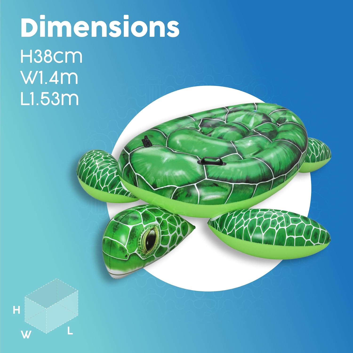 Bestway Inflatable Turtle Ride On for Kids Swimming Pool Inflatable, Swim Float, Pool Toys for Boys and Girls