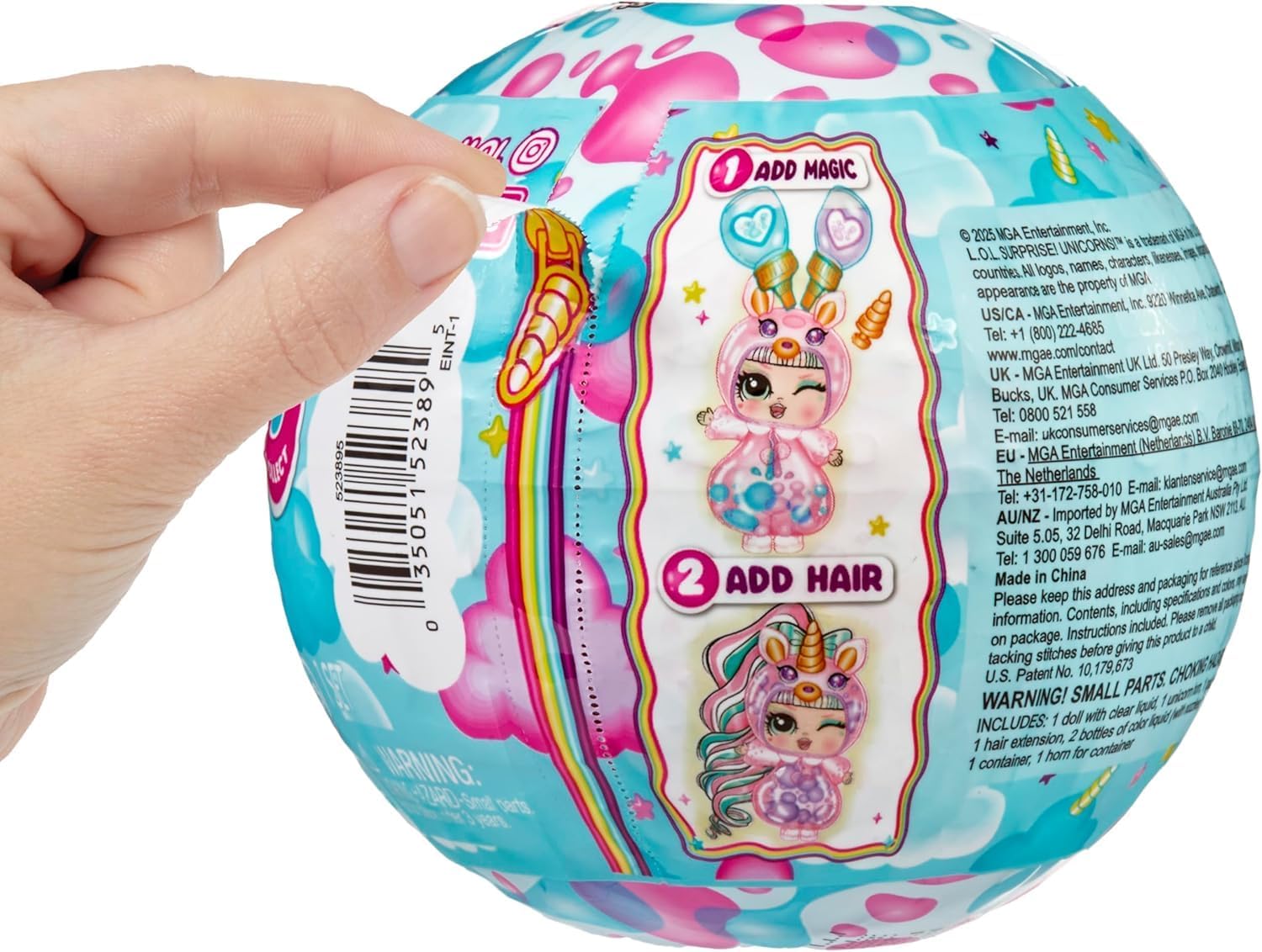 L.O.L. Surprise! Unicorn Tots, Magical Collectible Doll with 7 Surprises, Mix-and-Match Hair, Horns and Accessories, Creative Play for Kids Ages 4+