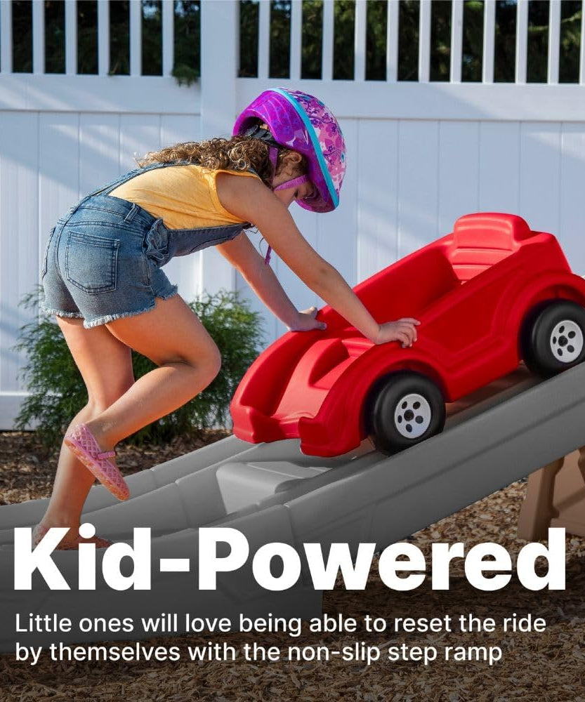 Step2 Extreme Thrill Coaster Dashing Red, Kids Roller Coaster Ride On for Toddlers + Kids 3Y+ Outdoor Amusement Toy