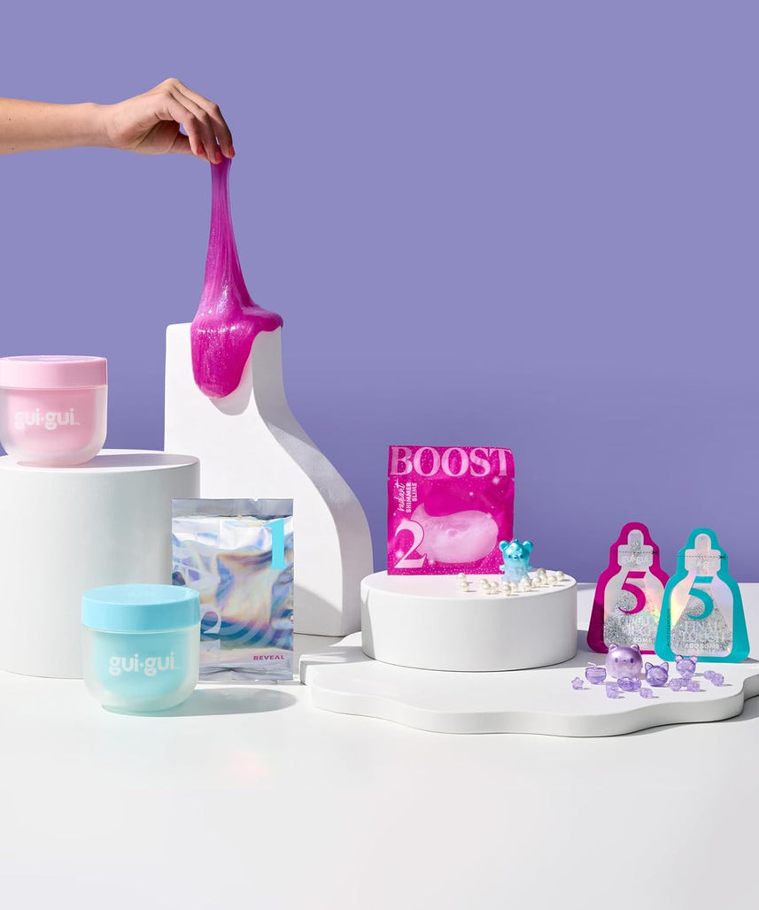 Gui Gui Deluxe Twin Pack DIY Slime Kit with Decorative Charms and Accessories, Sensory Creative Play Toy for Kids Ages 6+