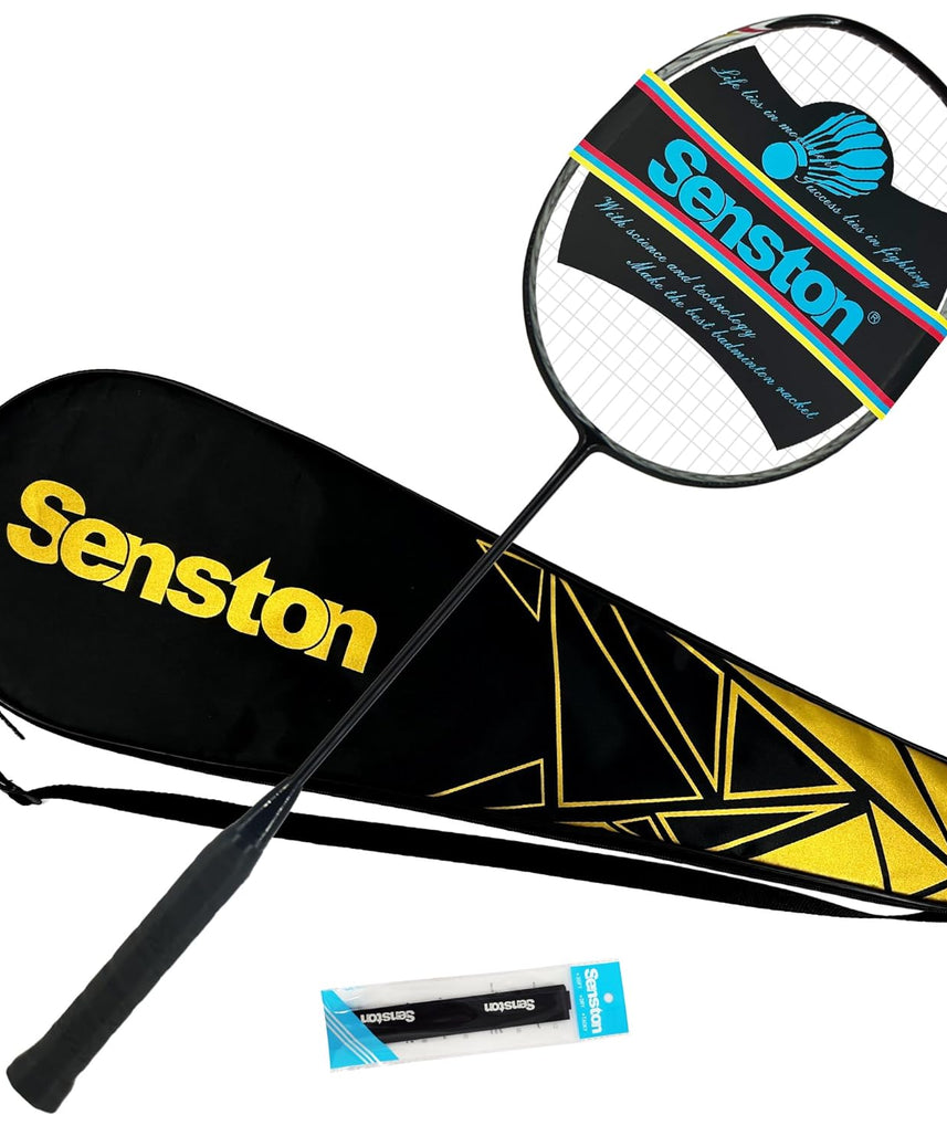 Supreme Iron Alloy Badminton Racket Combo Set 2 Pcs Rackets With 3 Pcs Shuttlecock