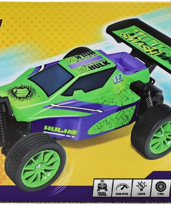 Marvel Hulk Inferno GT Blazer 2.4 GHz RC Car – Full Function Remote Control Monster Truck with Working Lights, High Speed Off-Road Action Toy for Kids Ages 6+, Official Marvel Merchandise