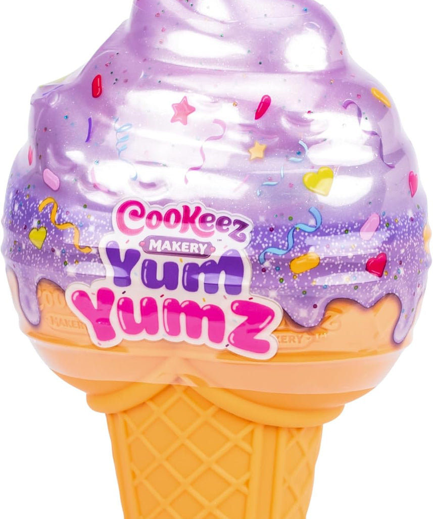 Cookeez Makery Yum Yumz Series 2 Twin Pack, Scented Surprise Plush Pets, Ice Cream Cone Reveal Toy, Collectible Plush Figures, Creative Unboxing Playset, 5 Years+