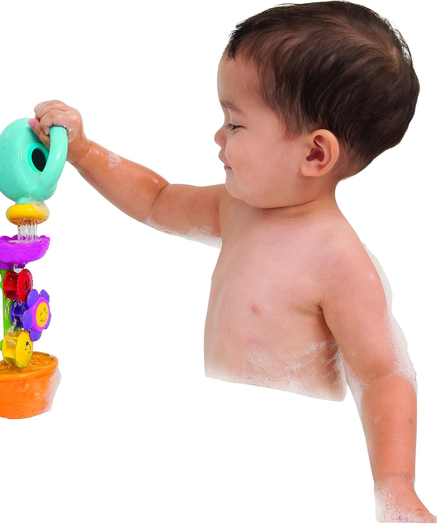Winfun Water Blossom Bath Toy with Spinning Flowers and Watering Can Suction Cup Bath Time Playset for Toddlers and Kids Ages 12 Months to 6 Years