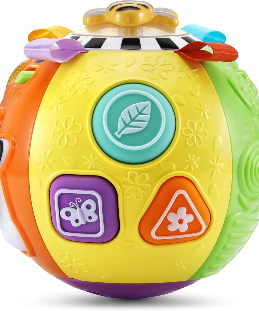 VTech Animal Discoveries Ball Interactive Learning Toy with Lights Music Textures and Shapes for Babies