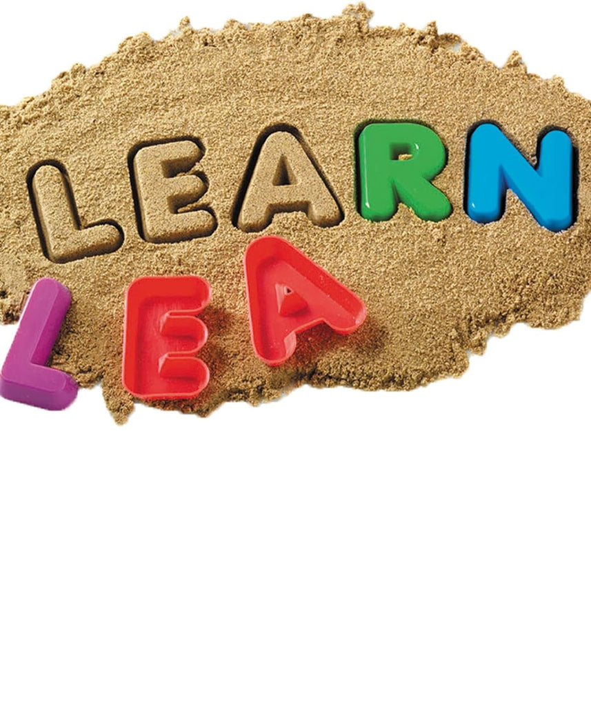 Learning Resources Sand Moulds, Uppercase Alphabet, Set of 26, Letter Recognition & Early Literacy Toy, Fine Motor Skills, Includes Mesh Storage Bag, Ages 3+