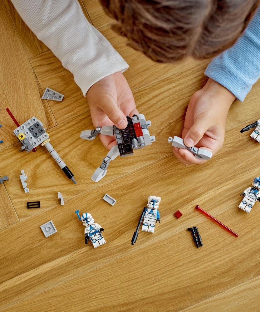 LEGO 75345 Star Wars 501st Clone Troopers Battle Pack Set, Buildable Toy with AV-7 Anti Vehicle Cannon and Spring Loaded Shooter plus 4 Characters