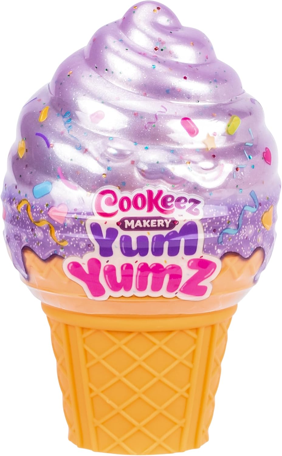 Cookeez Makery Yum Yumz Series-2 Single, Full of Fun and Full of Yum! Add Ingredients & Discover Super-Cute Scented Surprise Plush Pets Inside an Ice Cream Cone You Can Customize - Styles May Vary