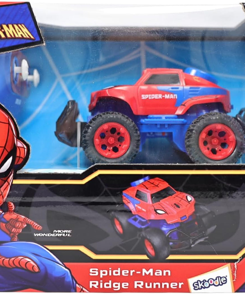 Marvel Spider-Man Ridge Runner R/C Remote Control Car, 2.4 GHz Full Function Toy for Ages 3+