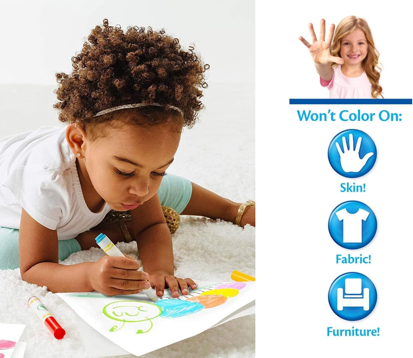 CRAYOLA - Color Wonder Colour Set Without Stain, Creative Activity from Home, Age 3,4,5 Years