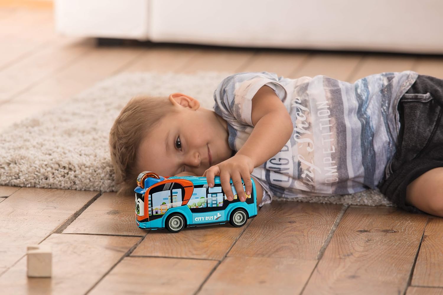 Dickie Toys 204113000 ABC Bus – Push Car for Babies & Toddlers (1 Year+)