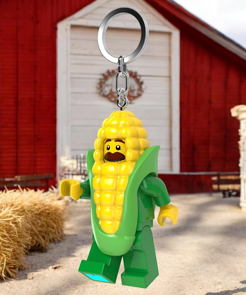 Lego Minifigures - Large 3 Inch Tall Figure Keychain Light - Corn Cob Guy (KE242H)