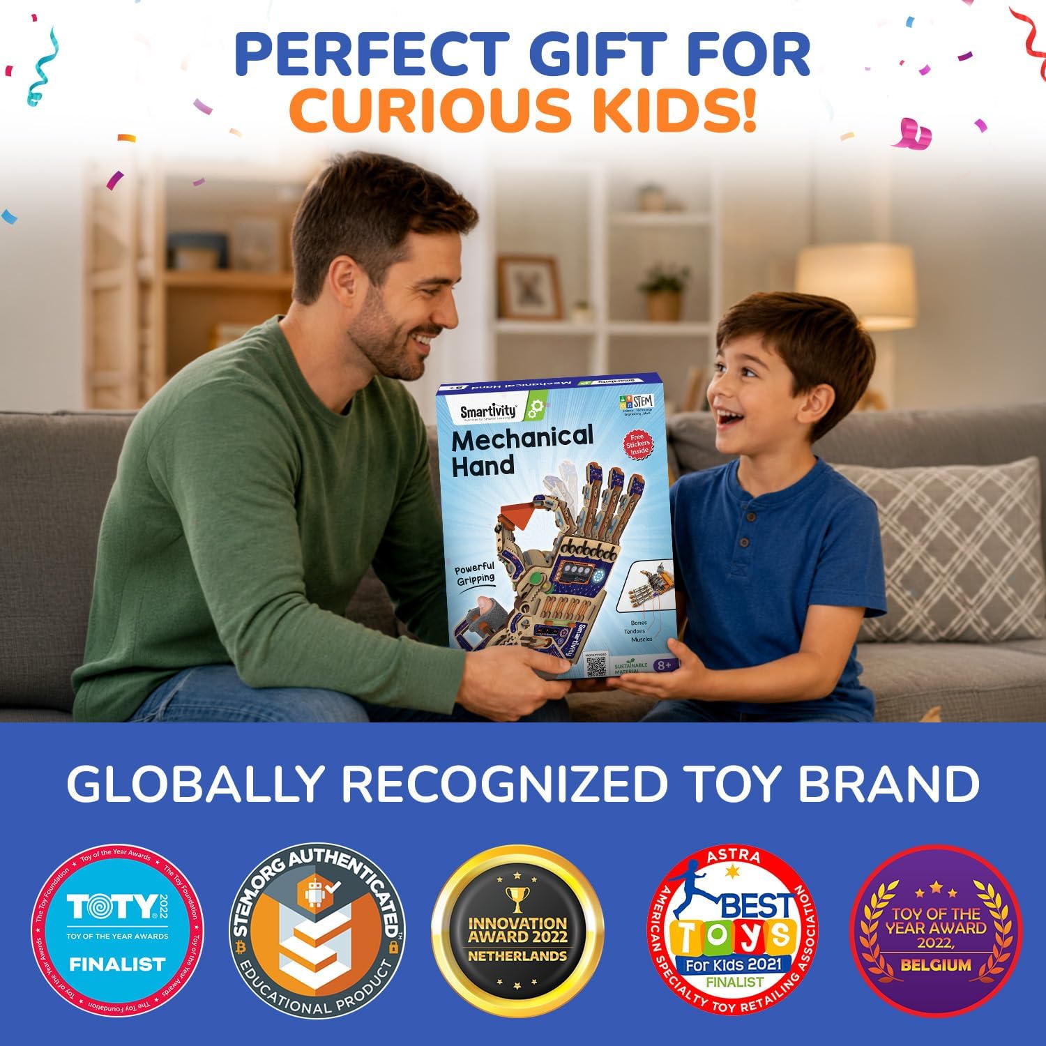 Smartivity Robotic Mechanical Hand Toy for Kids 8-10-12-14 Years Old | Parents Choice Award Winner I Birthday Gifts for Smart Kids | Superhero Toy for Boys & Girls 8,9,10,11,12,13,14