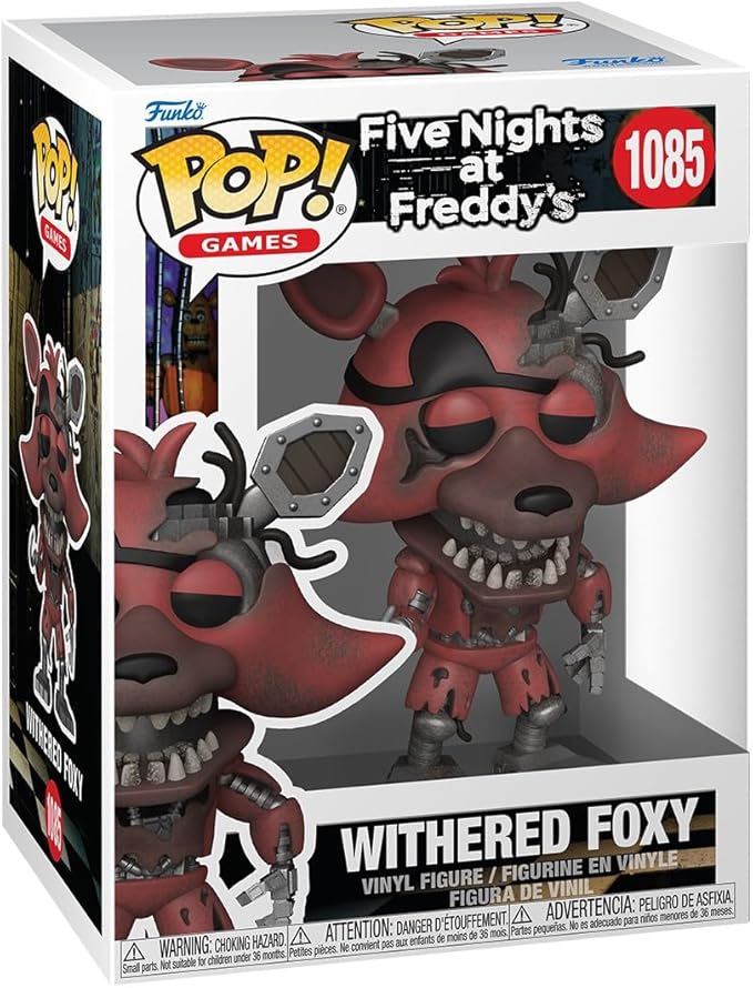 Funko Pop! Games: Five Nights At Freddy's (FNAF) - Withered Foxy - Five Nights At Freddy's - Collectable Vinyl Figure - Gift Idea - Official Merchandise - Toys for Kids & Adults - Video Games Fans