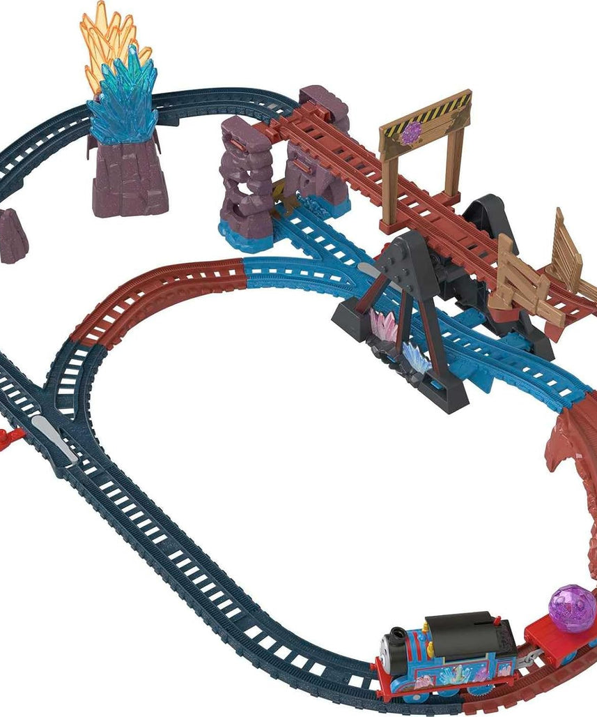Thomas & Friends Crystal Caves Adventure Set with Motorized Thomas Train & 8 Ft of Track