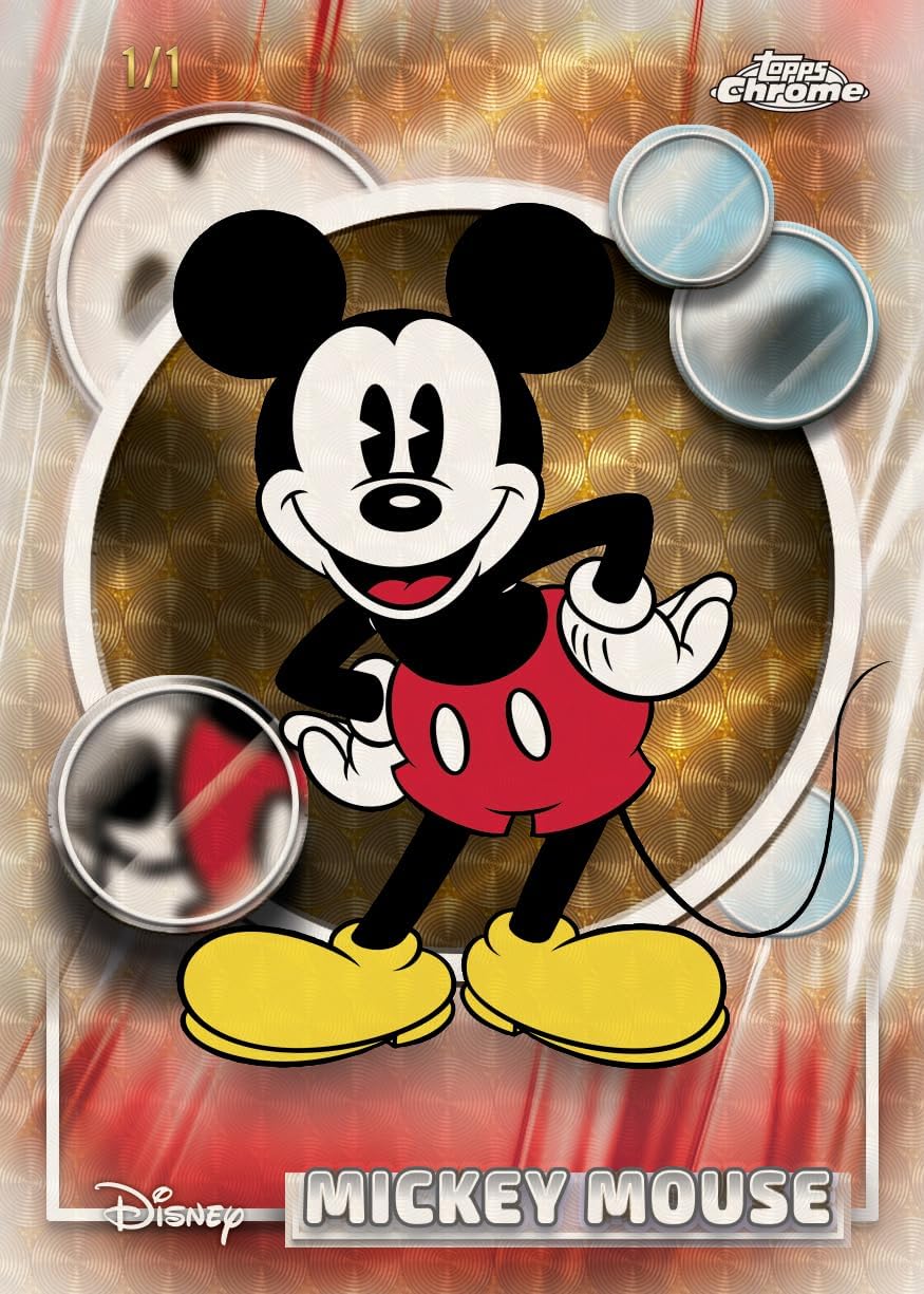 Topps 2026 Chrome Disney Value Box Trading Cards, 8 Packs per Box, 4 Cards per Pack, Includes 2 Exclusive Raywave Parallels, Official Licensed Collectible, 18M+