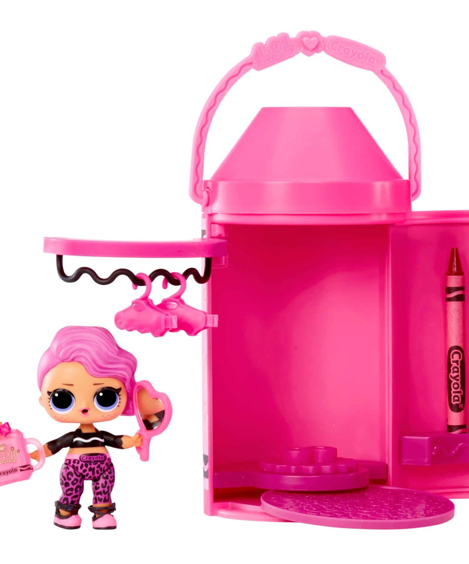 L.O.L. Surprise! Crayola Color Me Studio Doll Set, 30+ Surprises, Includes Crayon Capsule, Crayons, Paper Fashions, Creative Art Toy Gift for Kids