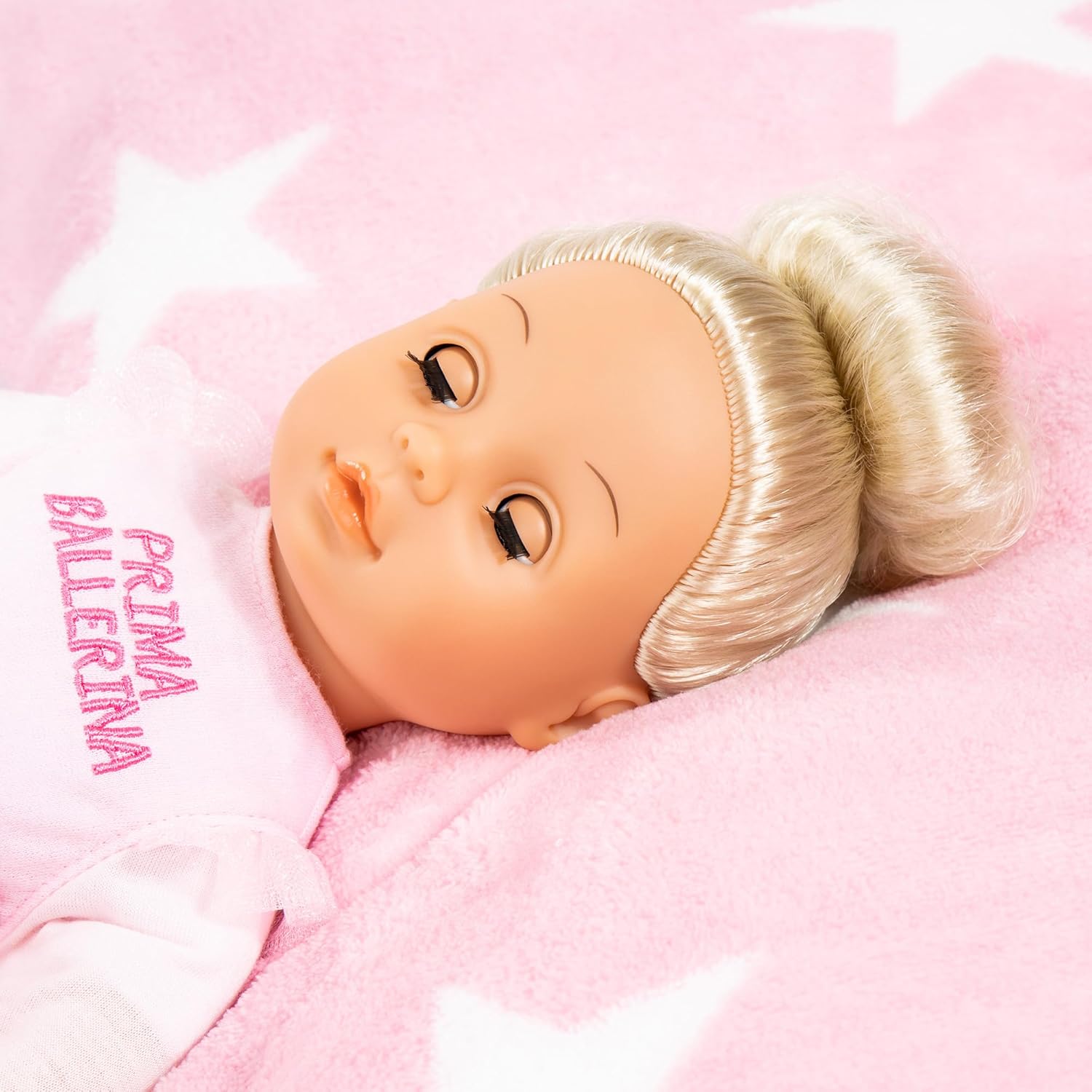 Bayer Design Prima Ballerina Doll 33cm Soft Body with Music, Blonde Hair Bun, Pink Tutu Dress, Battery Operated Musical Doll for Pretend Play, 18M+ Months