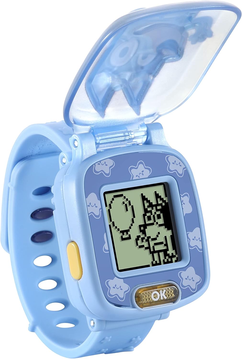 VTech Bluey Wackadoo Learning Watch Interactive Toddler Wristwatch with Stopwatch Timer Alarm Games Voice Guided by Bluey and Bingo Educational Role Play Toy for Kids Ages 3-6, Medium, Blue